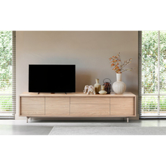 TV-meubel Famosa 228 cm bruin