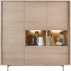 Opbergkast Famosa bruin 150x150x45 cm