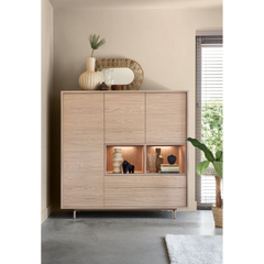 Opbergkast Famosa bruin 150x150x45 cm