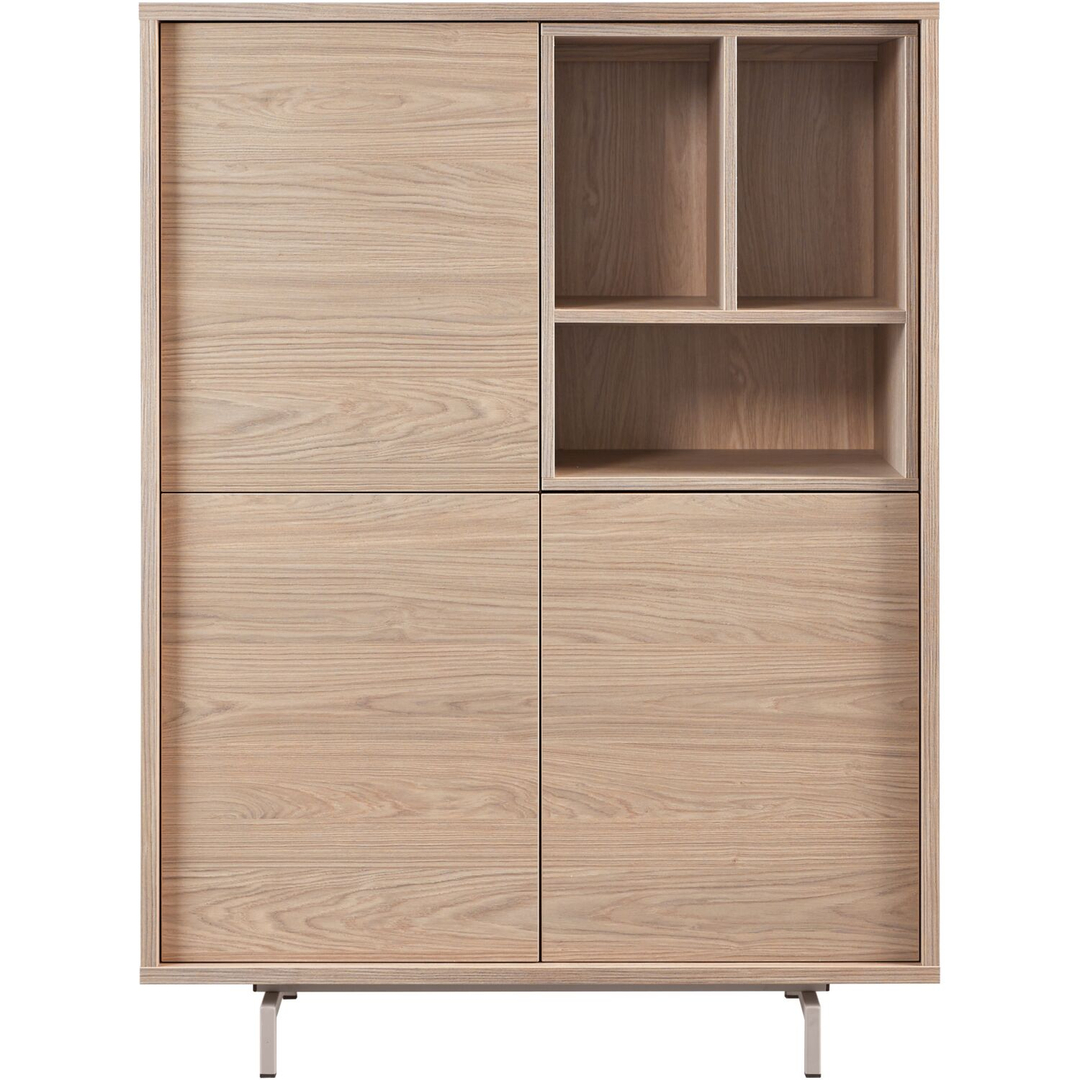Opbergkast Famosa bruin 136x102x45 cm