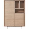 Opbergkast Famosa bruin 136x102x45 cm