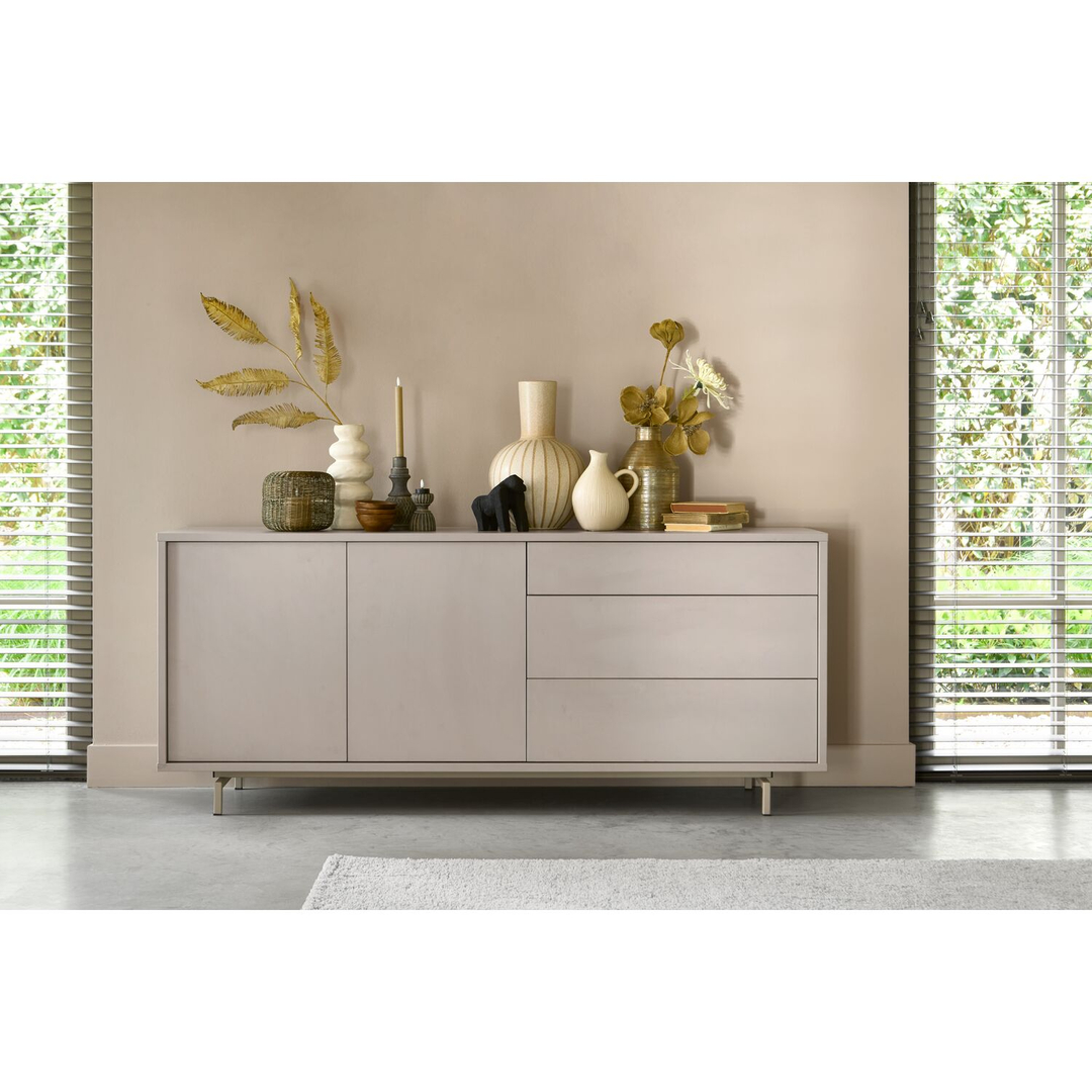 Dressoir Famosa 76x180x45 cm grijs