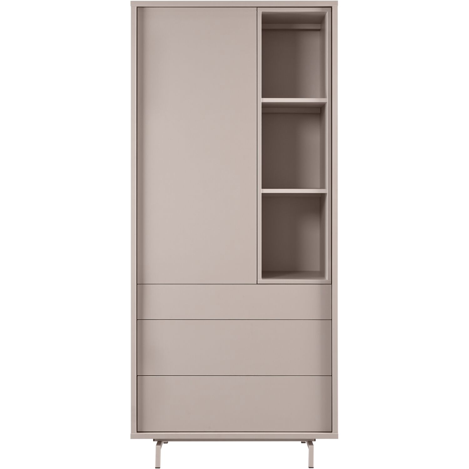Opbergkast Famosa grijs 187x83x45 cm