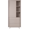 Opbergkast Famosa grijs 187x83x45 cm