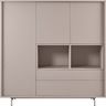 Opbergkast Famosa grijs 150x150x45 cm