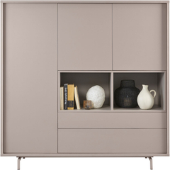 Opbergkast Famosa grijs 150x150x45 cm