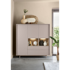 Opbergkast Famosa grijs 150x150x45 cm