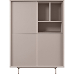 Opbergkast Famosa grijs 136x102x45 cm