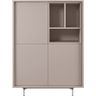 Opbergkast Famosa grijs 136x102x45 cm