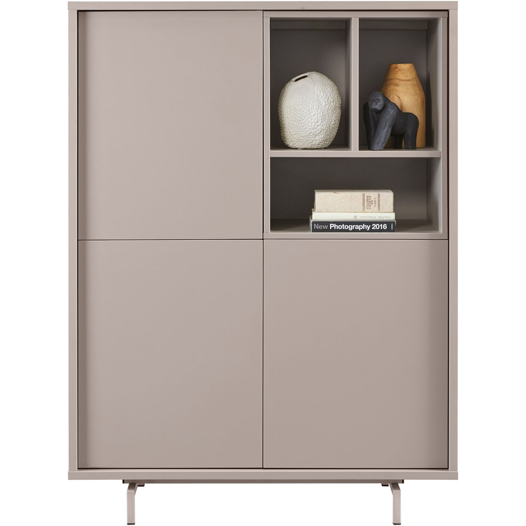 Opbergkast Famosa grijs 136x102x45 cm