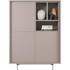 Opbergkast Famosa grijs 136x102x45 cm
