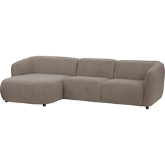 Hoekbank links Lavanga taupe basic comfort