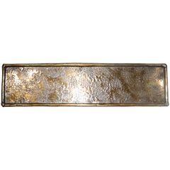 Decoratieschaal Trebbia 7,5x28 cm rechthoekig brons