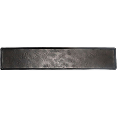 Decoratieschaal Trebbia 7,5x38 cm rechthoekig zwart