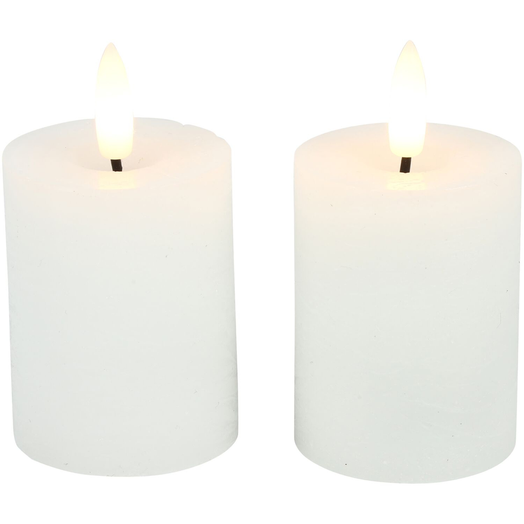 Stompkaars Benevento LED wit 5 cm rond set van 2