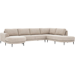 Hoekbank rechts Aziri ecru supreme comfort