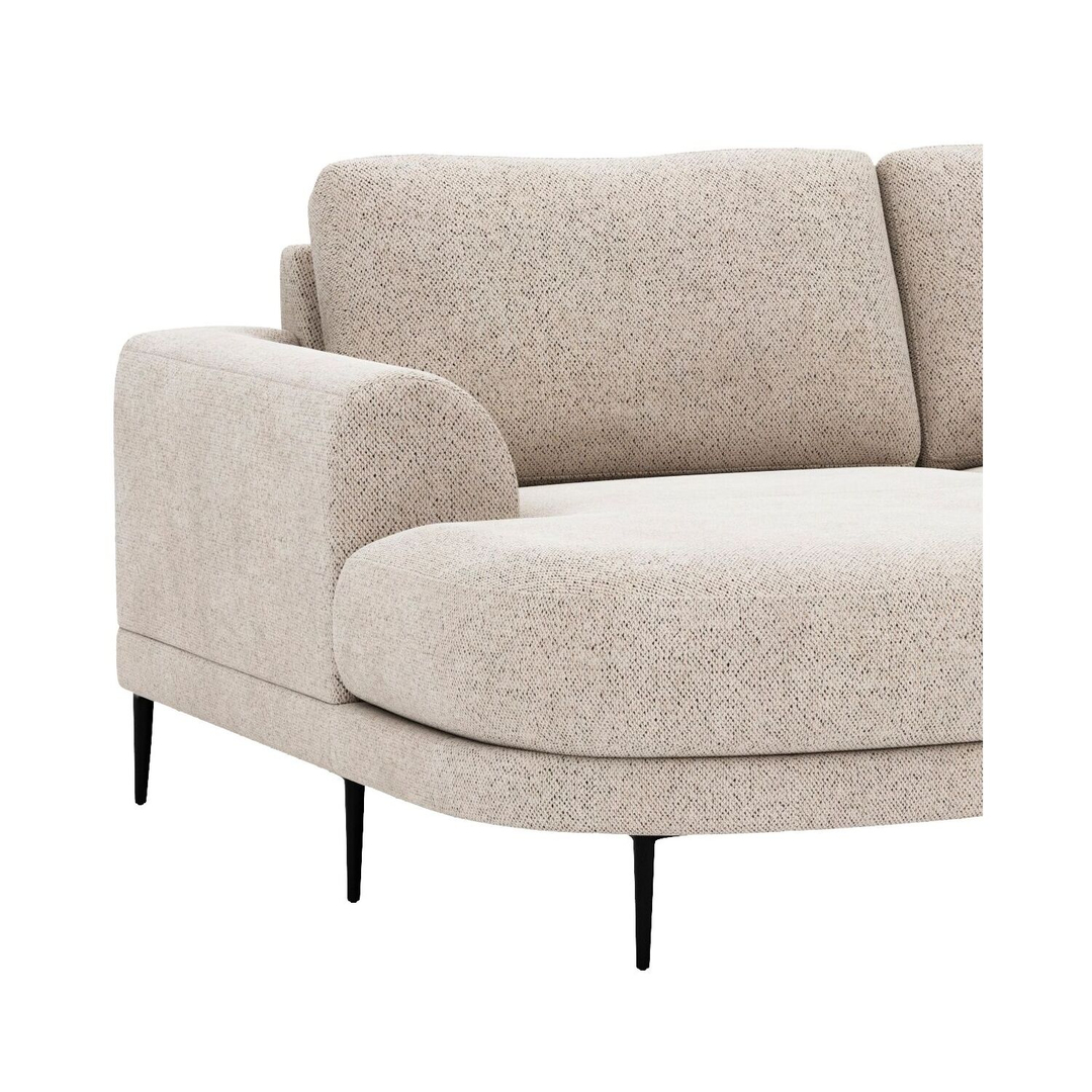 Hoekbank rechts Aziri ecru supreme comfort