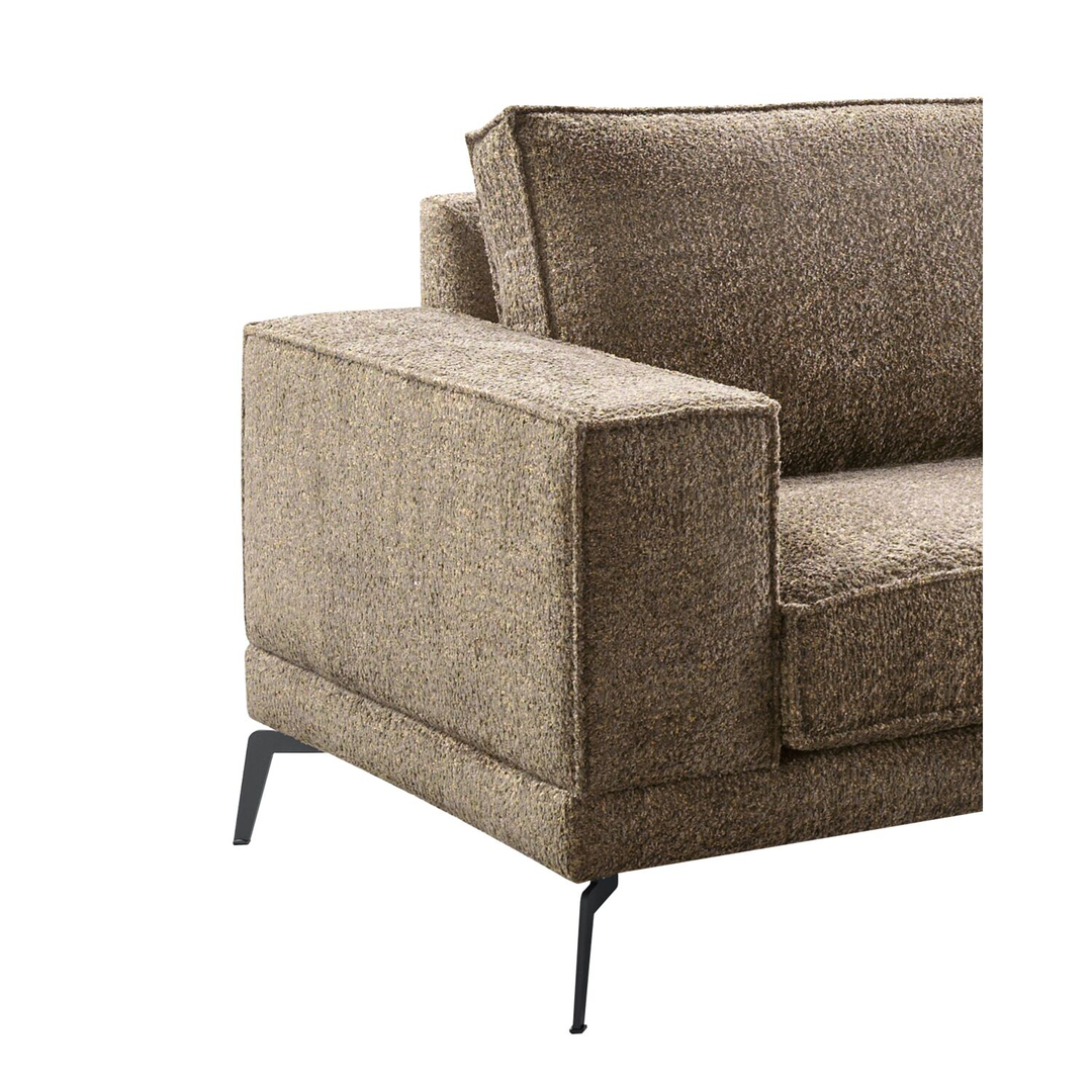Hoekbank rechts Andelo bruin premium comfort