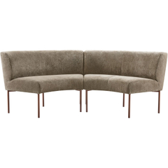 Eetkamerbank Cenare 230 cm taupe