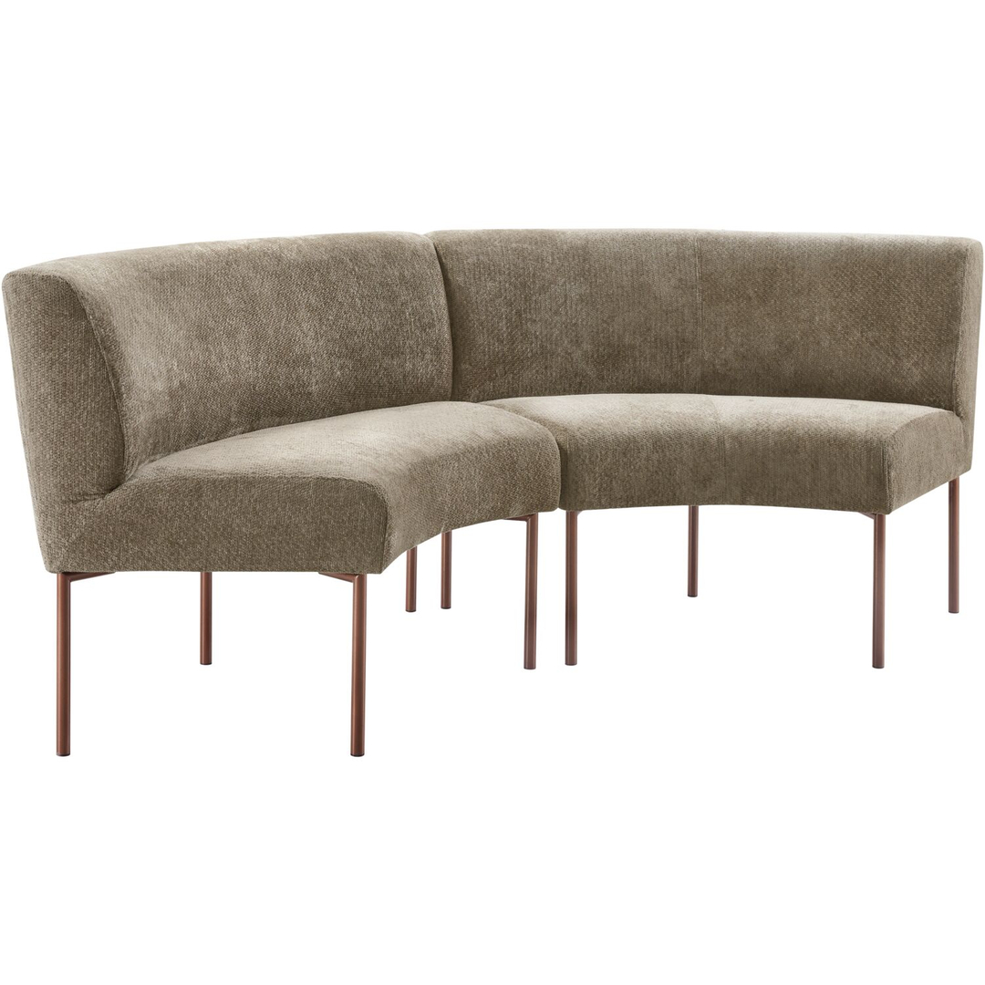Eetkamerbank Cenare 230 cm taupe