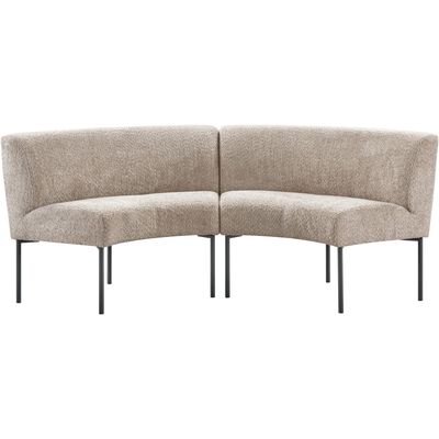 Eetkamerbank Cenare 230 cm taupe