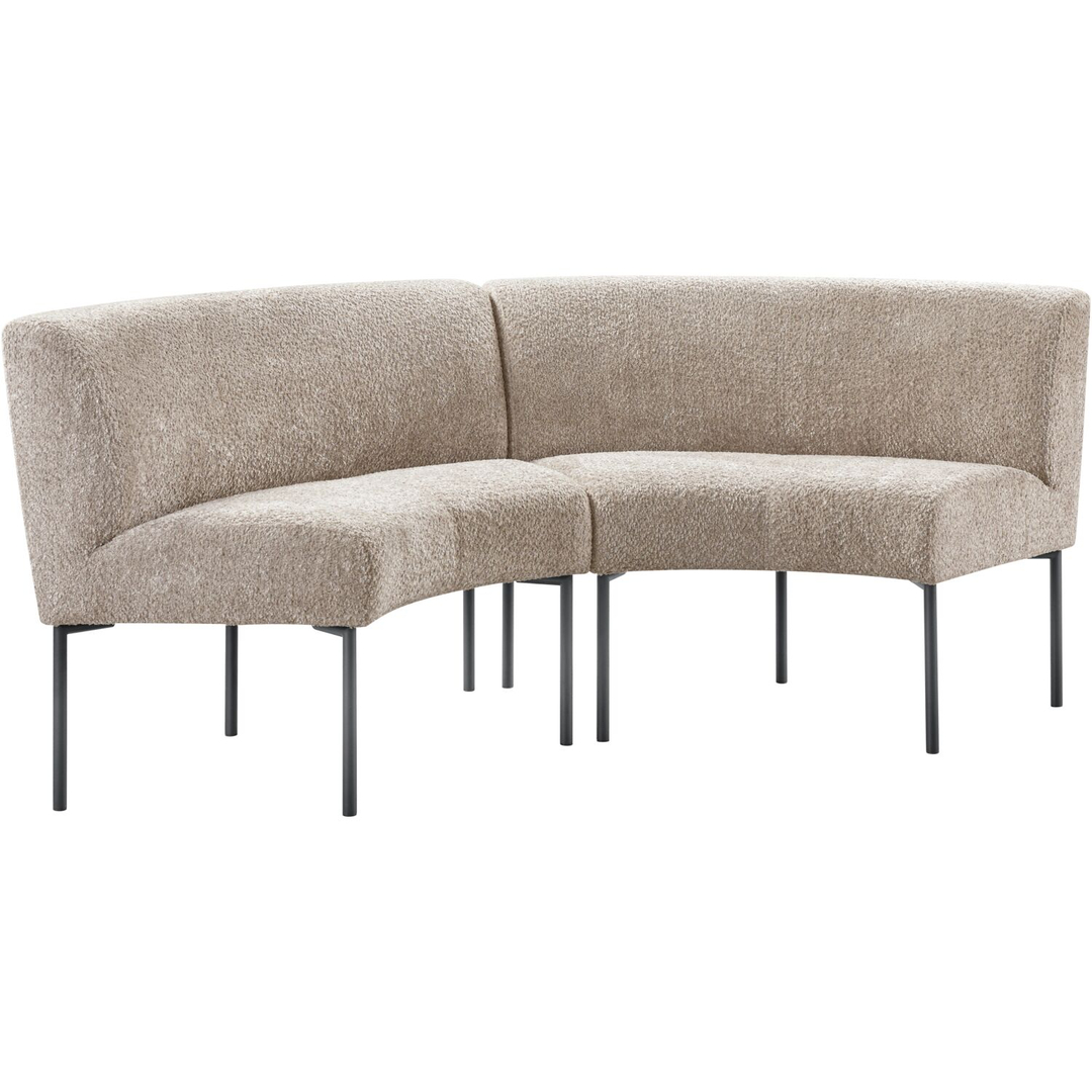 Eetkamerbank Cenare 230 cm taupe