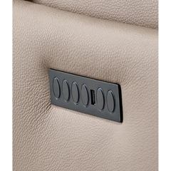 Relaxfauteuil Seduto elektrisch leder beige