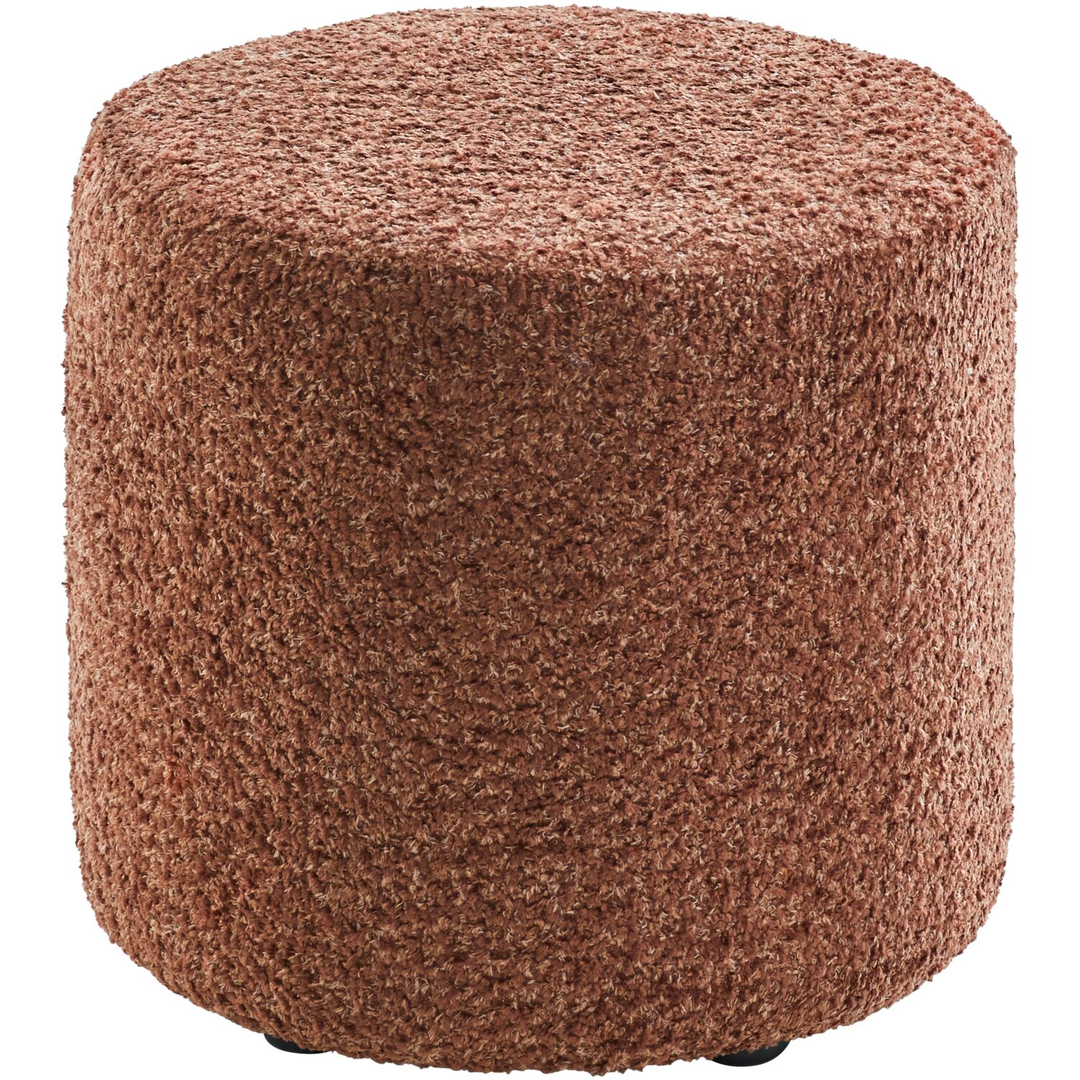 Poef Roby 40 cm bruin rond