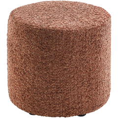 Poef Roby 40 cm bruin rond