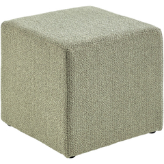 Poef Roby 45x45 cm lichtgroen vierkant