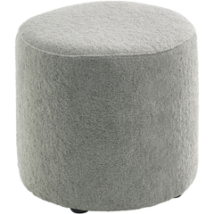Poef Roby 40 cm grijs rond