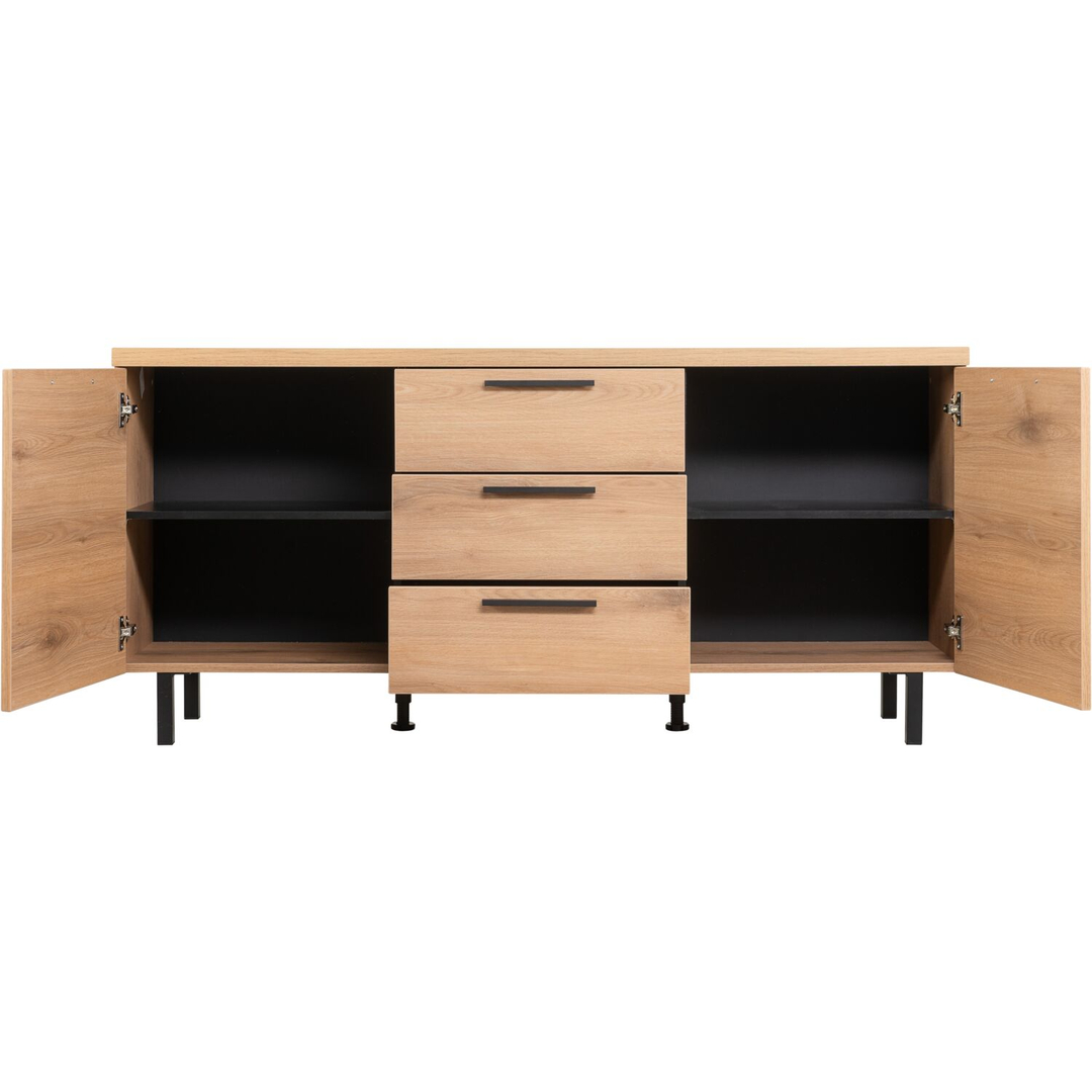 Dressoir Paranno 77x165x42 cm bruin