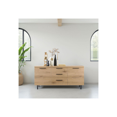 Dressoir Paranno 77x165x42 cm bruin
