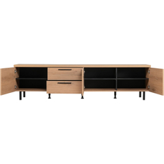 Tv-meubel Paranno 220 cm bruin