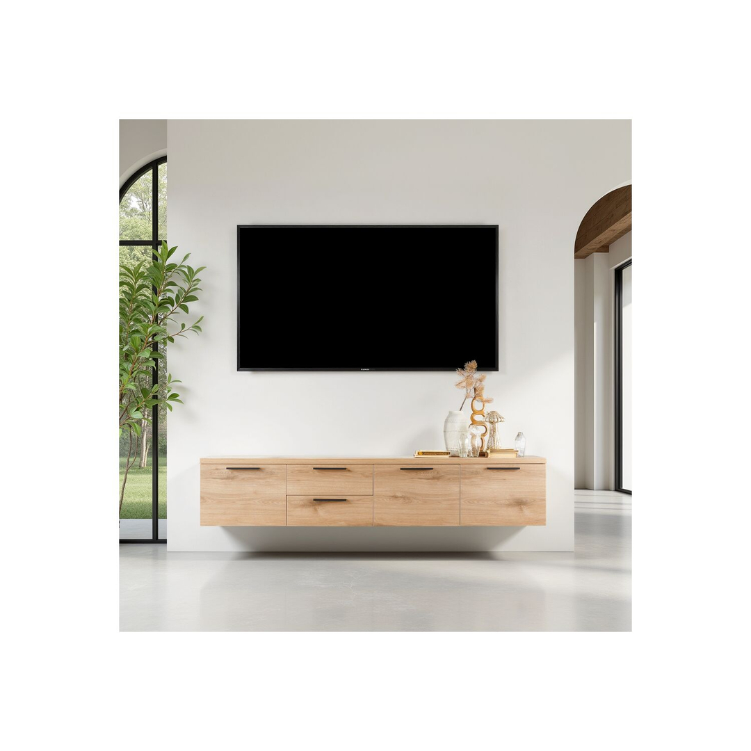 Tv-meubel Paranno 220 cm bruin
