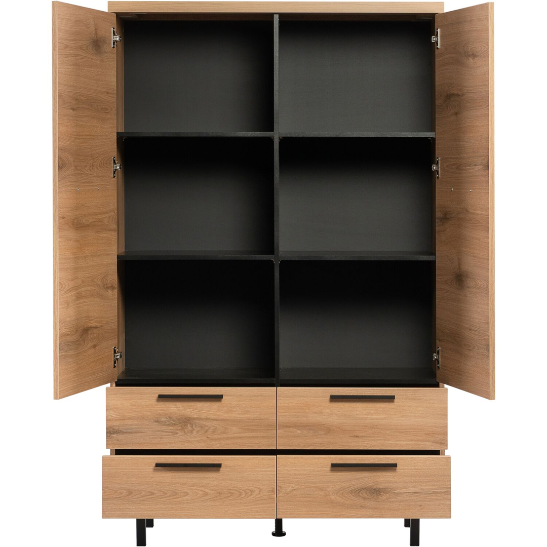 Opbergkast Paranno 177x110x42 cm bruin