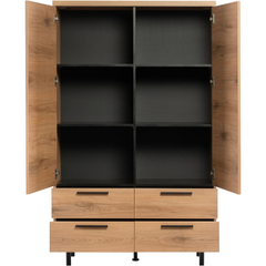 Opbergkast Paranno 177x110x42 cm bruin