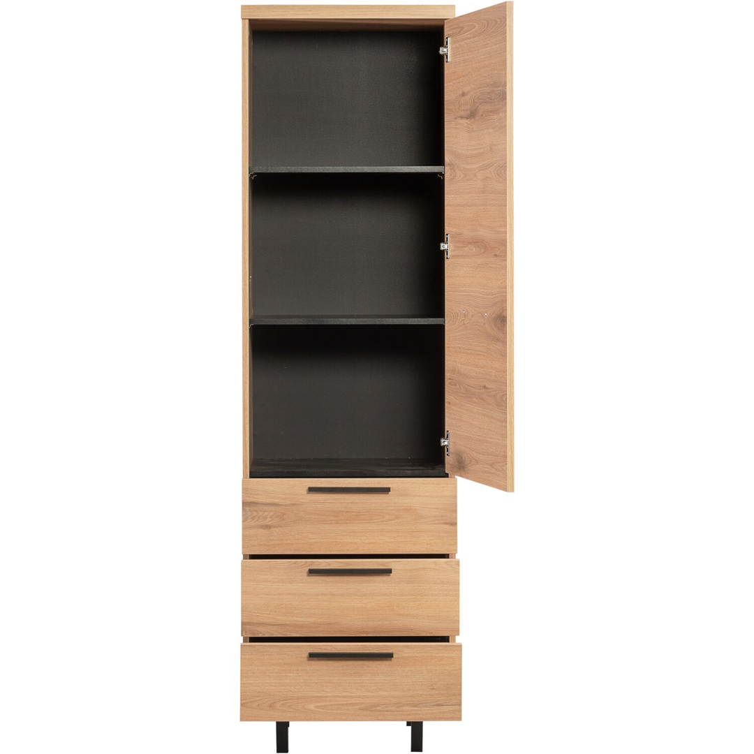 Opbergkast Paranno 197x055x42 cm bruin