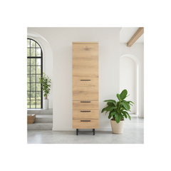 Opbergkast Paranno 197x055x42 cm bruin