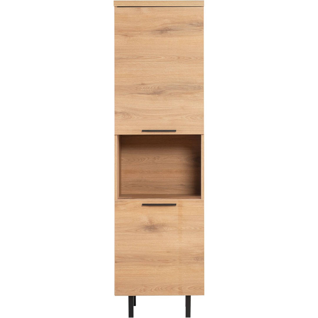 Opbergkast Paranno 197x055x42 cm bruin 2 deurs