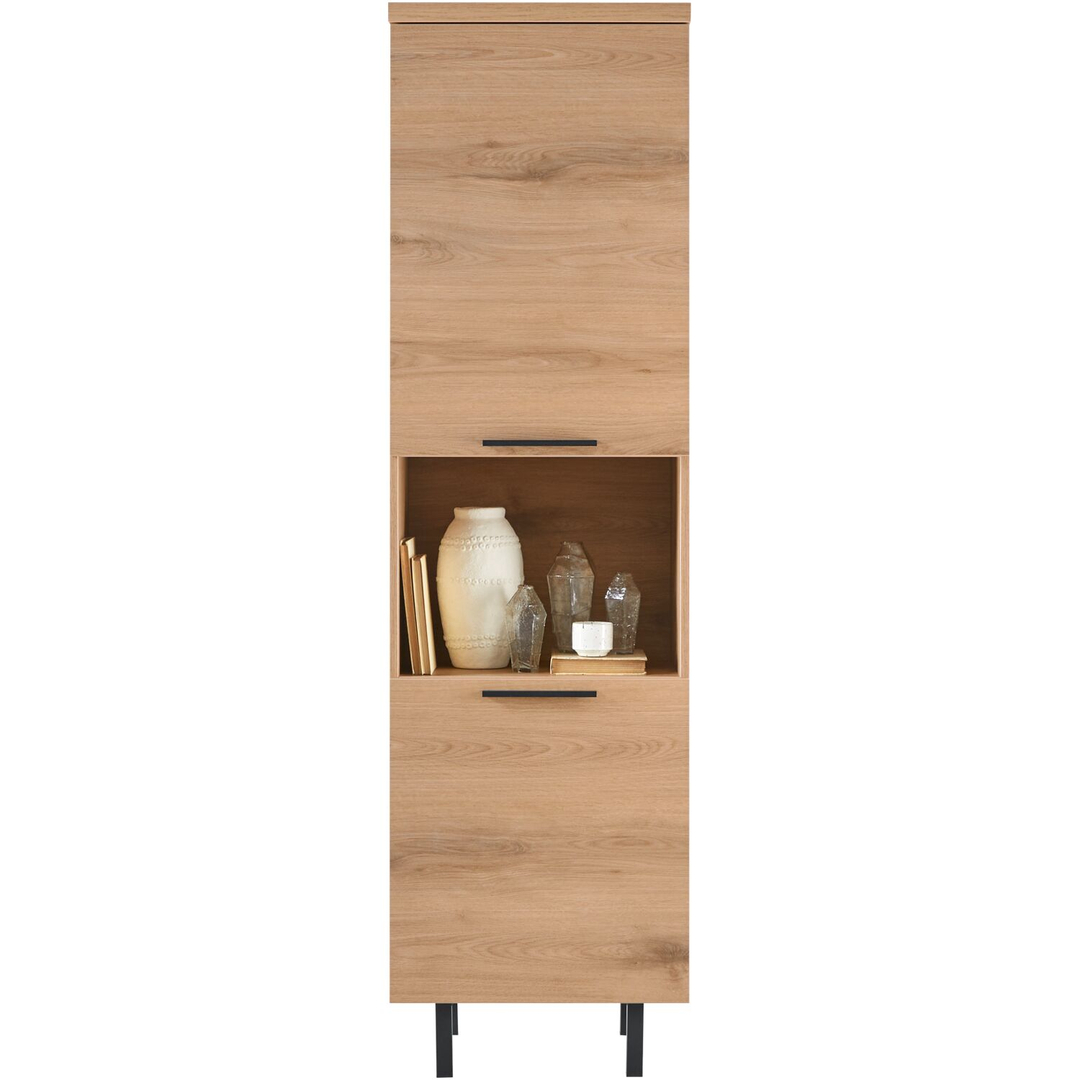 Opbergkast Paranno 197x055x42 cm bruin 2 deurs
