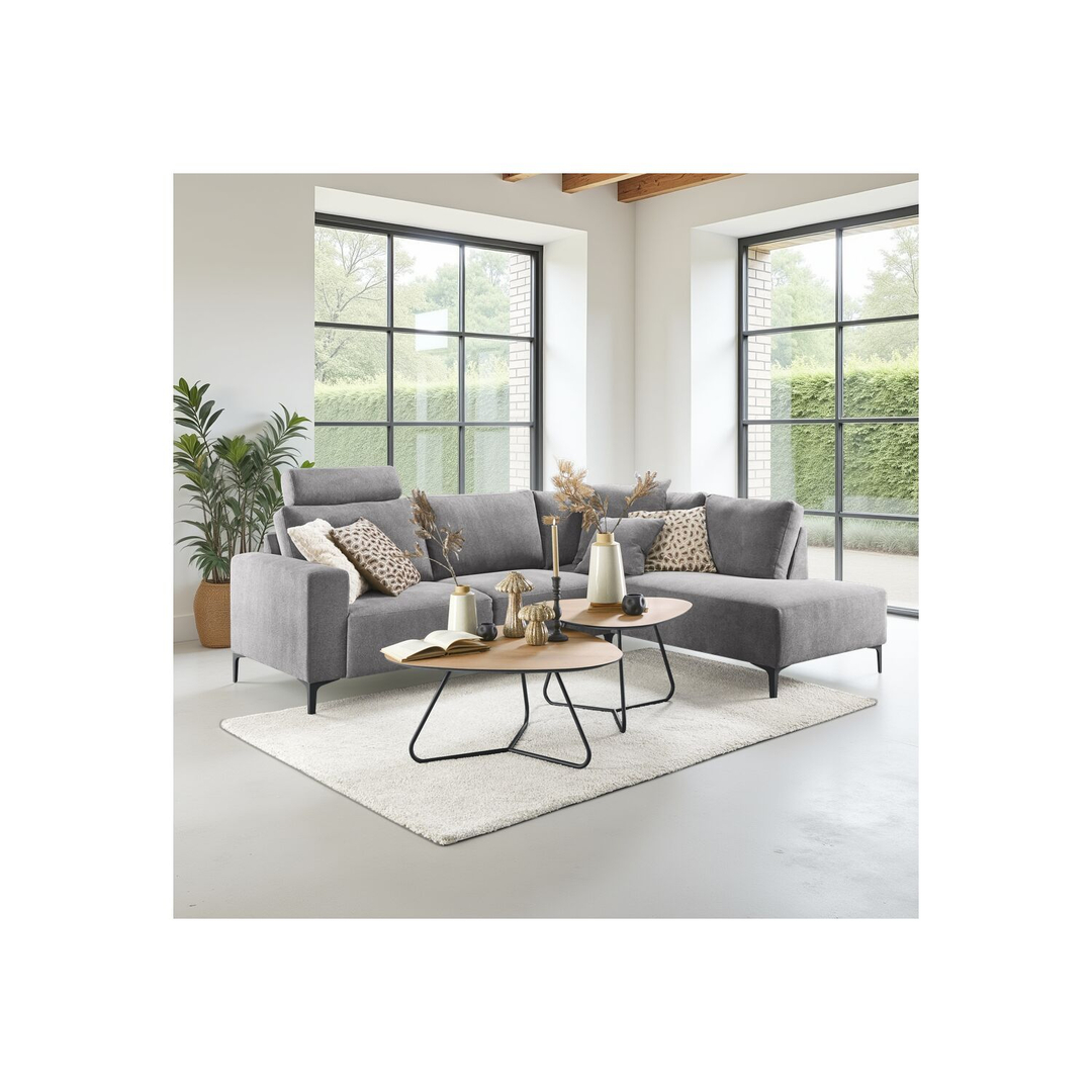 Salontafelset Tidino 67 en 83 cm organisch