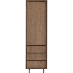 Opbergkast Calvo 202x060x040 cm bruin 3 lades