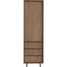Opbergkast Calvo 202x060x040 cm bruin 3 lades