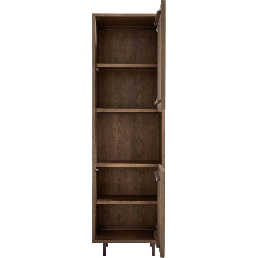 Opbergkast Calvo 202x060x040 cm bruin