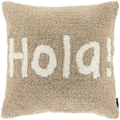 Sierkussen Isarco 45x45cm hola lichtgrijs