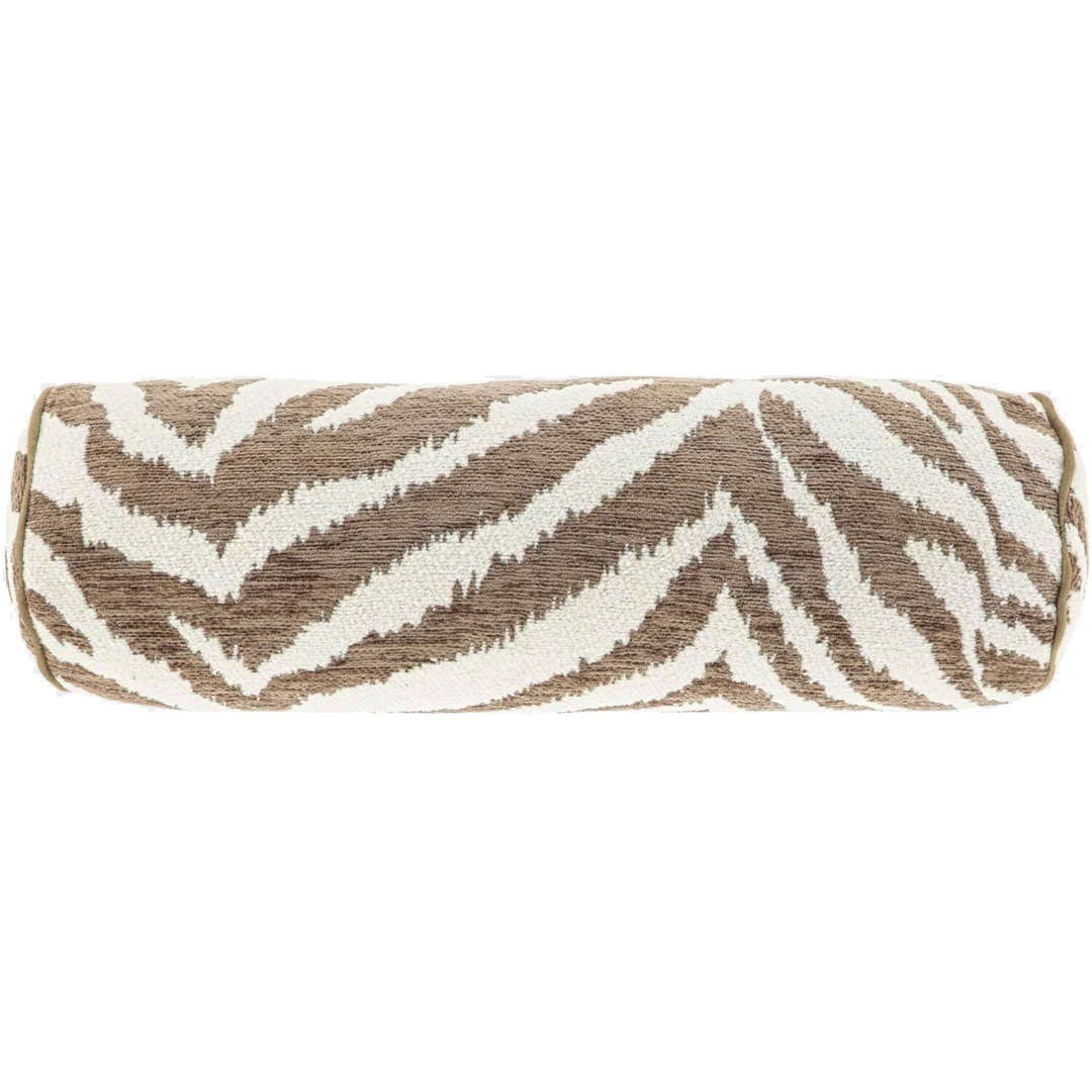 Sierkussen Foglia 15x45cm rol taupe