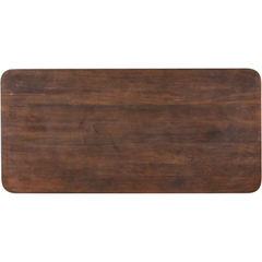 Eettafel Tivi donkerbruin mangohout 170x100 cm rechthoekig