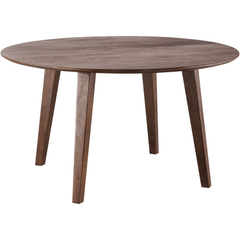 Eettafel Tivi donkerbruin mangohout 140 cm rond