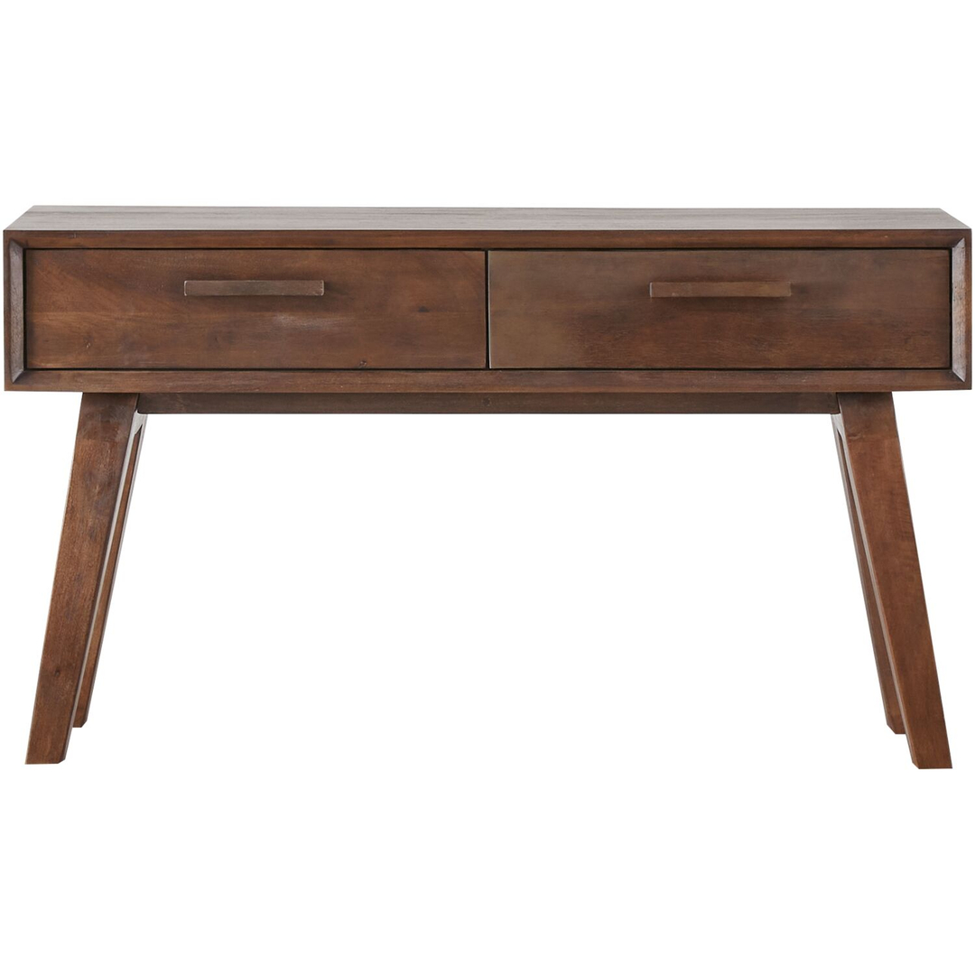 Sidetable Tivi 134x35cm rechthoekig donkerbruin